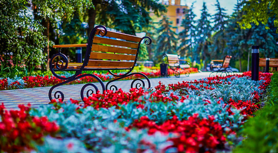 Территория санатория Казахстан Ессентуки - фотография